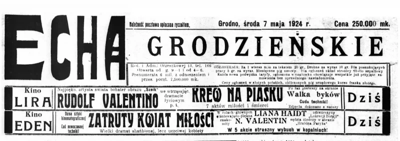 Echo Grodzieńskie 1924