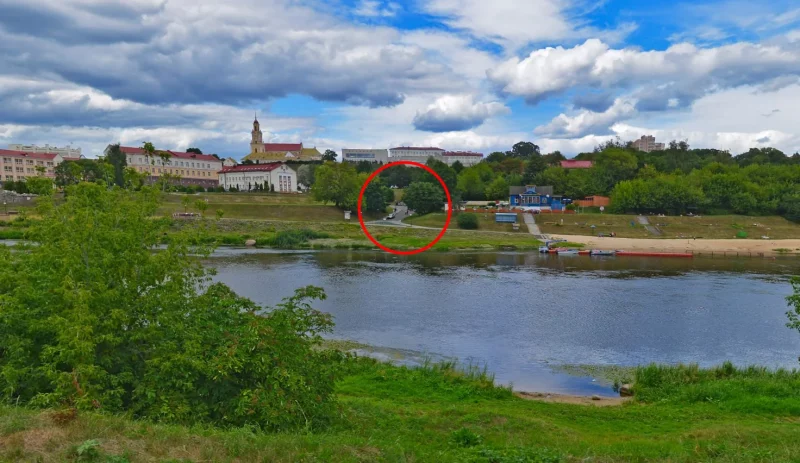 Скрыжаванне гродзенскіх вуліц, якія намаляваў Напалеон Орда. Скрыншот Яндэкс Карт