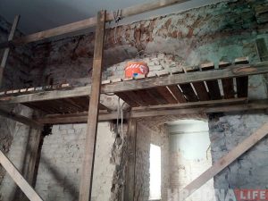 Знойдзеную падчас рэканструкцыі Старога замка фрэску могуць захаваць Знойдзеную падчас рэканструкцыі Старога замка фрэску могуць захаваць