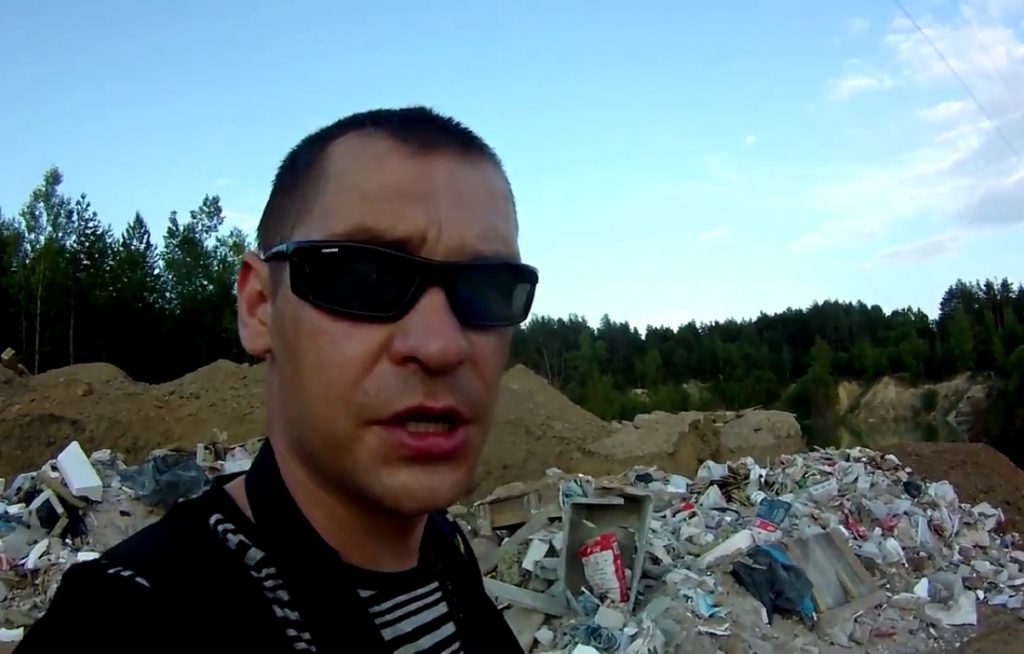 У Гродне засыпаюць крэйдавыя кар'еры бытавым смеццем - ВІДЭА