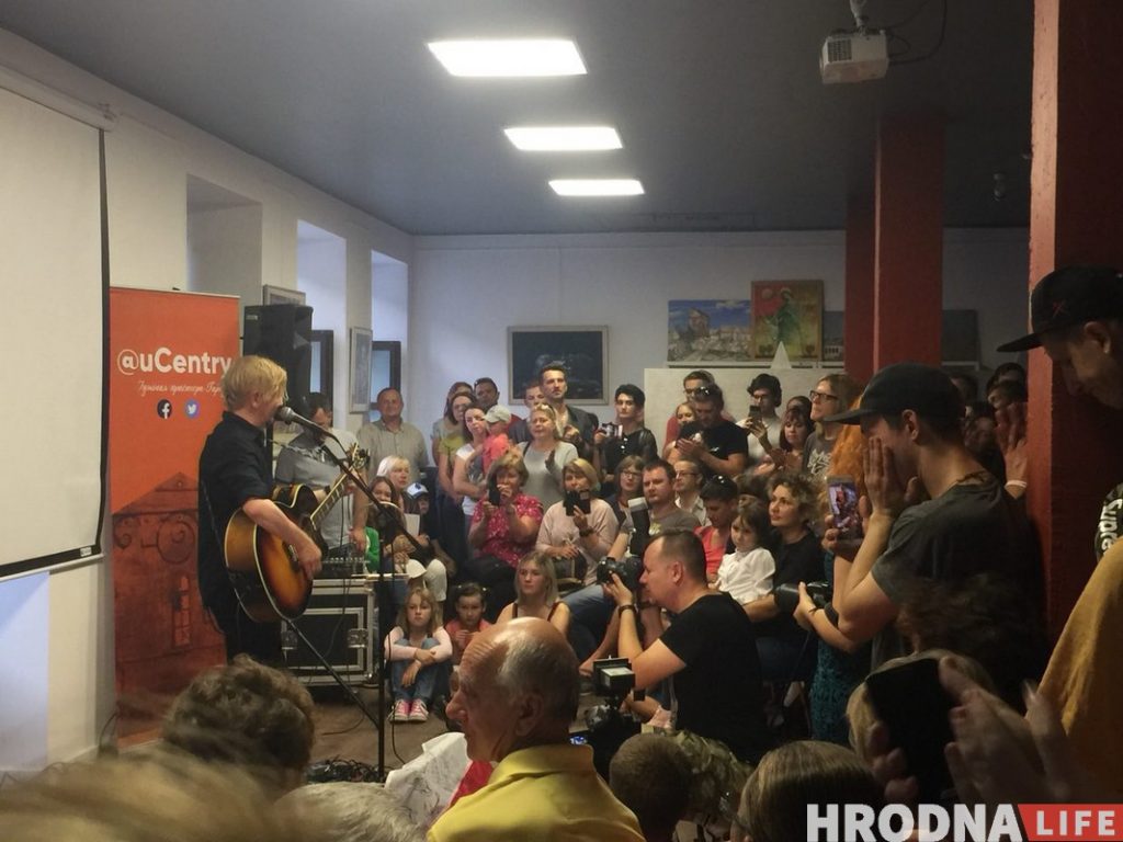 Лявон Вольскі выступіў у Гродне