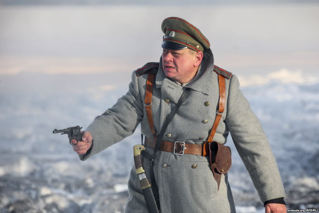 Каля Смаргоняў здымаюць батальныя сцэны мастацкага фільма пра Першую ўсясветную вайну