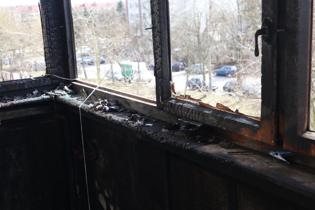 У Гродне з-за непатушанага акурка згарэў балкон