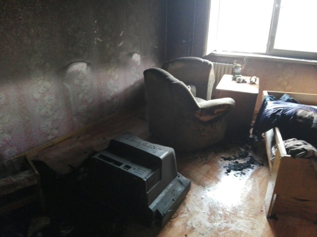 На Дзевятоўцы гарэла кватэра. Меркавана гэта падпал На Дзевятоўцы гарэла кватэра. Меркавана гэта падпал