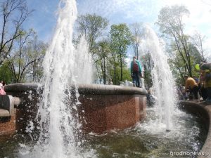 У Гродне пройдзе навагодні міні-марафон для самых хуткіх і святочных Фантан у Гродне