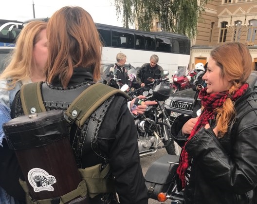 Участницы крупнейшего в мире женского мотопробега побывали в Гродно
