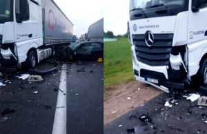 У Кузніцы - НЗ з удзелам беларускага перавозчыка. Адбылася ўцечка хімічнага рэчыва У Кузніцы - НЗ з удзелам беларускага перавозчыка. Адбылася ўцечка хімічнага рэчыва