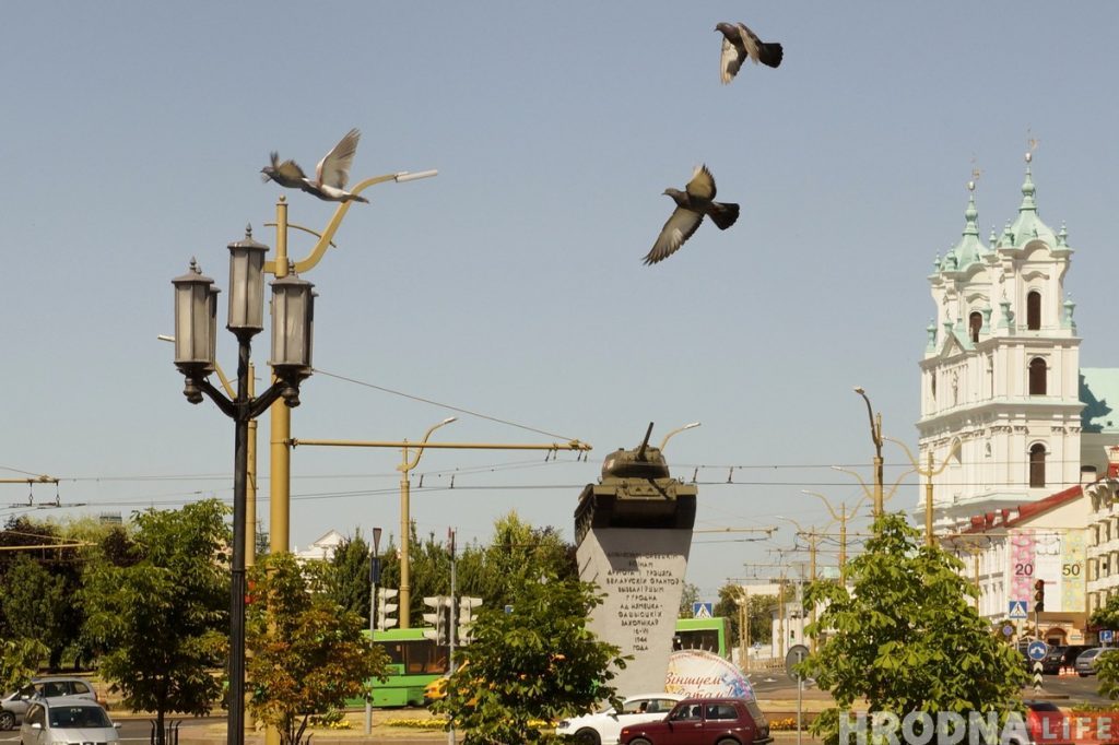 Танк на Савецкай плошчы падсвятліць ілюмінацыяй да Дня горада Танк на Савецкай плошчы падсвятліць ілюмінацыяй да Дня горада