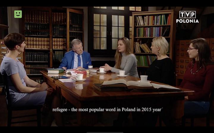 Кадр с телеканала TVP Polonia Яна Шостак / Jana Shostak. Кадр с телеканала TVP Polonia