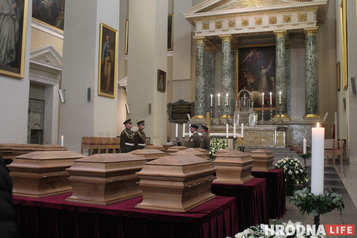 Как в Вильнюсе прошло перезахоронение Кастуся Калиновского и других повстанцев