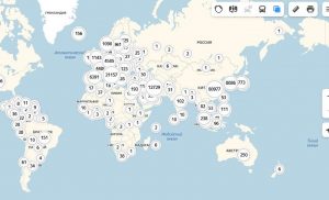 карта коронавируса