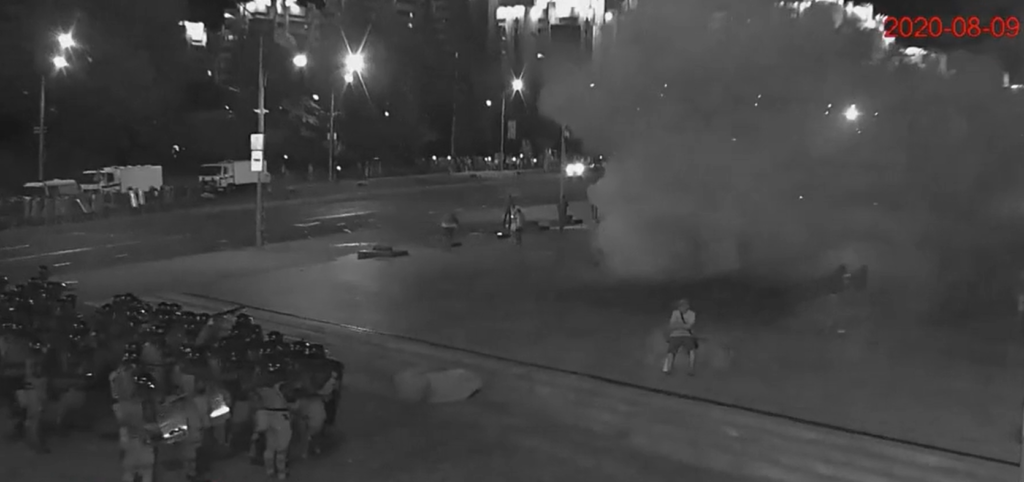 "Тэрабайты відэазапісаў". Апублікавалі відэа з камэраў назірання, як разганялі пратэст у дзень выбараў