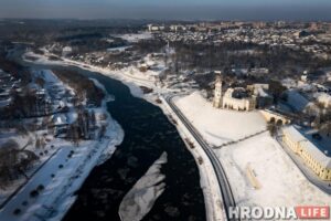 "Хочаце будаваць хмарачос - праверце, ці будзе ён бачны ад замкаў". Гісторык распавёў, чаму новабуды не даюць Каложы трапіць у Спіс спадчыны ЮНЕСКА Гродно. Вид на обновленный Старый замок. Фото: Ирина Варкулевич