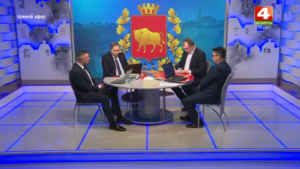 Турызм, электрамабілі і будаўніцтва. Пра што расказаў Уладзімір Каранік гродзенцам у прамым эфіры Скрыншот з трансляцыі прамога эфіру 23 сакавіка