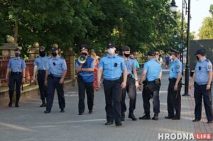 "Асабліва цынічныя" графіці і штраф за белую вопратку. Як прайшоў тыдзень у Гродне і вобласці Міліцыя ў Гродне