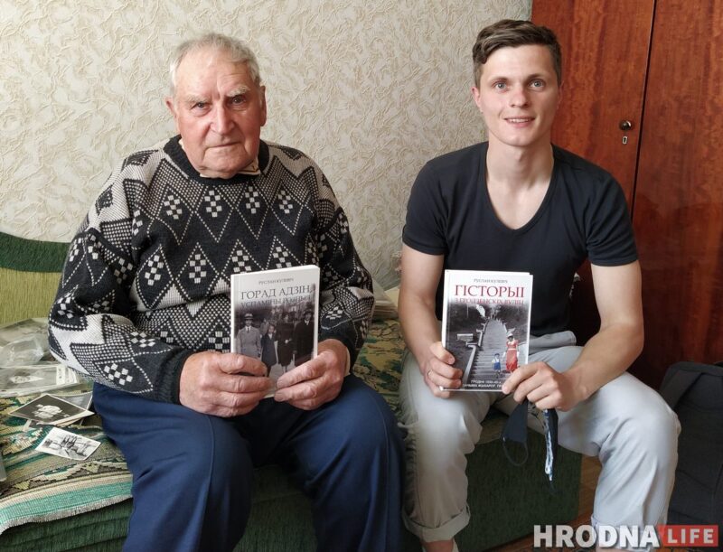 Генрых Кізюкевіч і Руслан Кулевіч пасля запіса ўспамінаў. Чэрвень 2020 г.