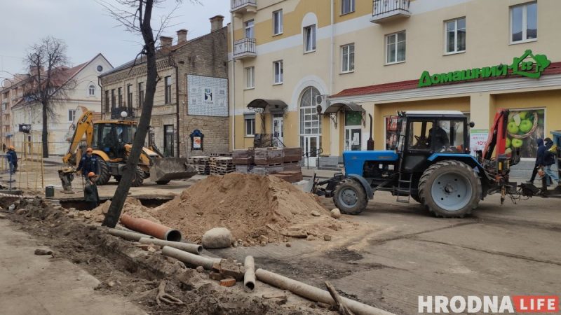 Ремонт улицы Ожешко закончат в конце апреля. Но все будет зависеть от погоды