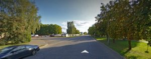 На Рэпіна ў Гродне пабудуюць аўтамабільную стаянку і кантрольна-прапускны пункт Улица Репина в Гродно. Иллюстративное фото с Яндекс Карты