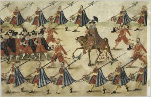 Жыгімонт Ваза ў акружэнні драбантаў Ролька Стакгольмская