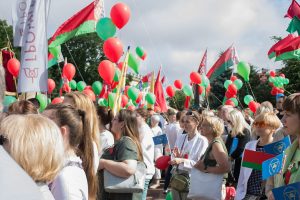 Са спевамі ад аховы і выставай сельгастэхнікі: Гродна адсвяткавала Дзень незалежнасці Гродно, день независимости 2022