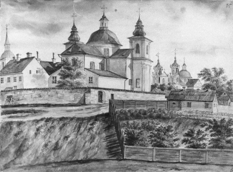 Базыльянскі манастыр на малюнку Напалеона Орды