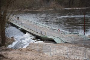 Выспу каля Новага моста затапіла: на Нёмане адбылася зімовая паводка Выспу каля Новага моста затапіла: на Нёмане адбылася зімовая паводка