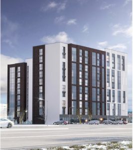 У Гродне збудуюць шматпавярховік у каларыстыцы Мірскага замка з памяшканнямі для мыцця лапаў магистральная гродно