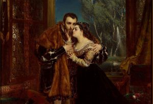 А што, калі б?.. Разважаем, што было б, калі б дынастыя Ягелонаў не скончылася на Жыгімонце Аўгусце Жыгімонт Аўгуст і Барбара Радзівіл. Абраз Яна Матэйкі, 1867 г. З калекцыі Нацыянальнага музея ў Варшаве.