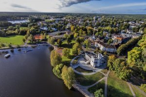 На ровары па турыстычных месцах: праз Гродзенскую вобласць прайшоў міжнародны веламаршрут EuroVelo-2 Від на Друскенікі