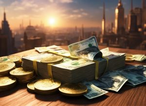 Новая “крыпта”? Чаго чакаць беларусам ад абяцанага Нацбанкам лічбавага рубля  Лічбавыя грошы ў сучасным свеце. Ілюстрацыя створана з дапамогай штучнага інтэлекту lexica.art