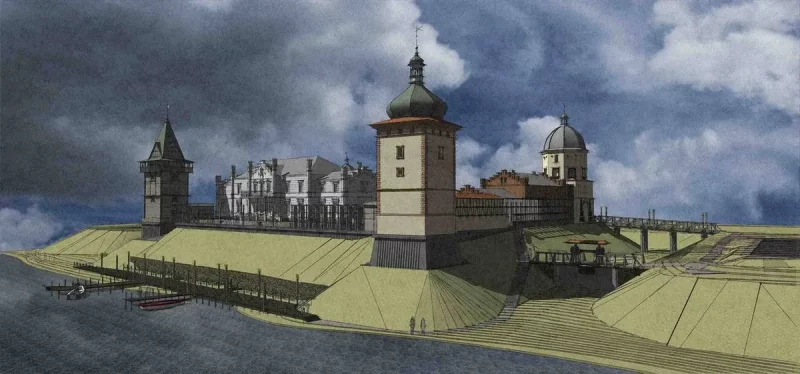 На Любчанском замке появился еще один купол: башню под ним отстроили за год