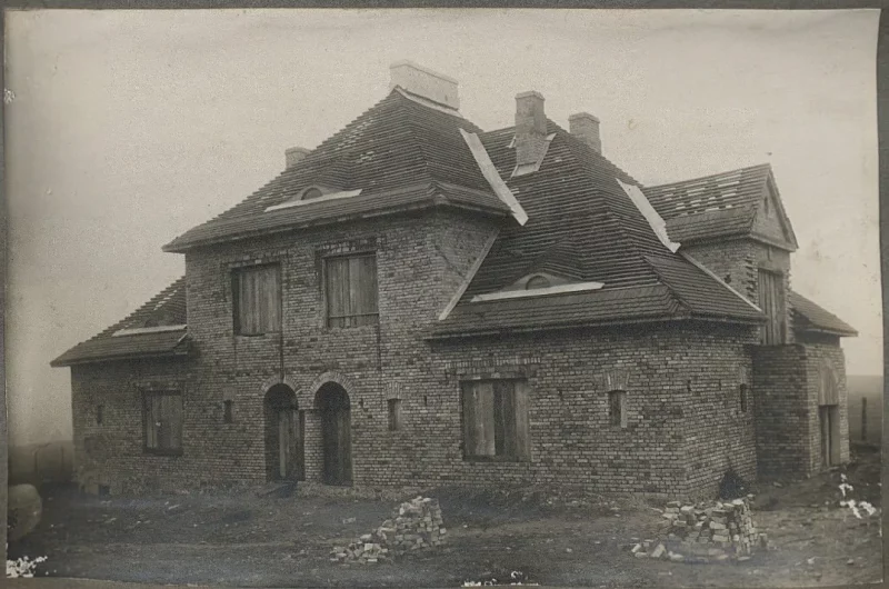 Дабудаваны дом у Грандзіцкай афіцэрскай калоніі ў Гродне. 1924 год