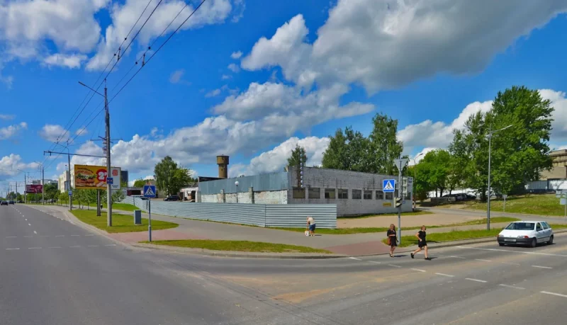 Пляцоўка, дзе можа з'явіцца новы гандлёвы цэнтр. Скрыншот Hrodna.life з сэрвіса Яндэкс Карты