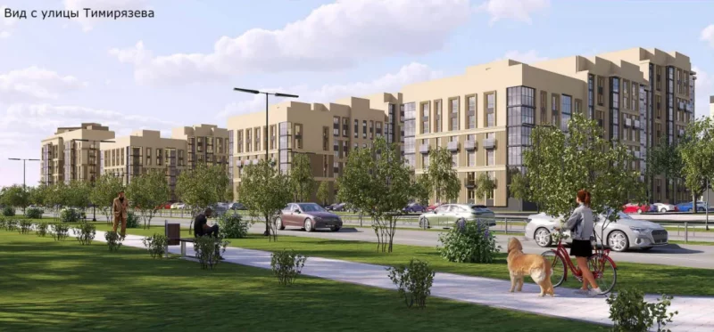 Працяг забудовы: на Ціміразева ўзвядуць жылы шматпавярховік Фота ілюстрацыйнае: від на новы раён з вул. Ціміразева. Імаверна, запланаваны шматпавярховік узвядуць у падобным стылі