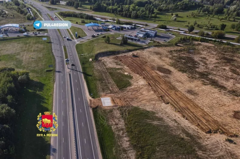 Будаўніцтва спарткомплекса ў Гродне на Белуша