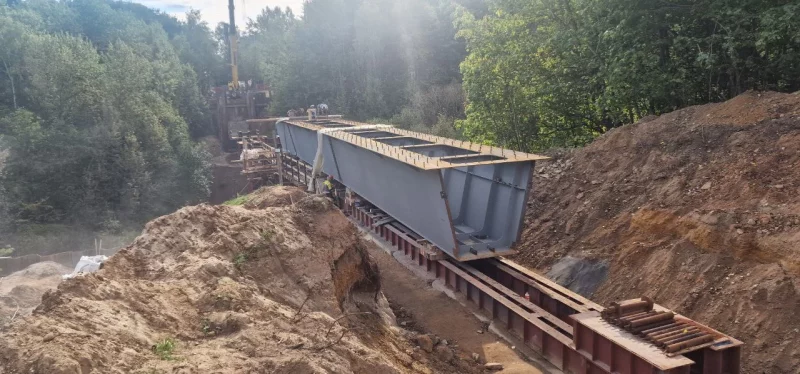 Стала вядома, калі скончыцца рэканструкцыя моста на Фамічова Рэканструкцыя моста на Фамічова. Фота: Гродзенскі гарвыканкам