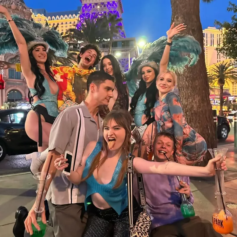 Марыя Тычынская на здымках фільма "Анора". Фота: Instagram Марыі