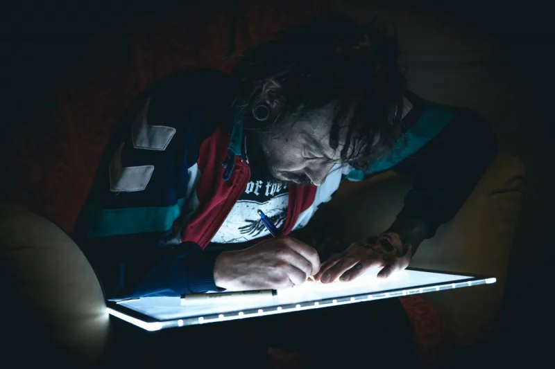 Паша Белка за працай. Фота: Іван Новаш