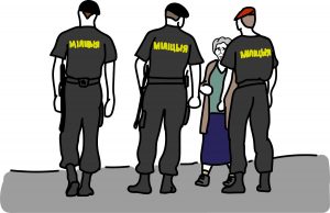 Участковы ў непрацоўны час затрымаў чалавека. Ці мае ён на гэта права? АМАП. Ілюстрацыйнае фота