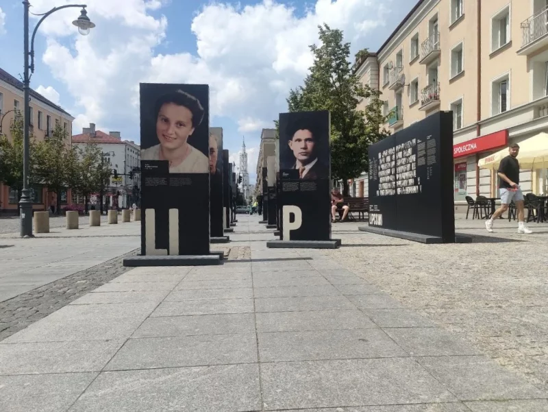 Выстава ў Беластоку, прысвечаная ахвярам Аўгустоўскай аблавы. Ліпень 2025. Фота: Hrodna.life