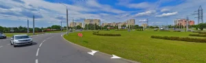У Гродне хочуць палепшыць арганізацыю дарожнага руху. Пачнуць з маніторынгу Месца для маніторынгу. Фота: Яндэкс. Карты