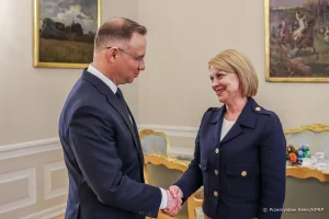 Встреча Анджея Дуды с Анжеликой Борис