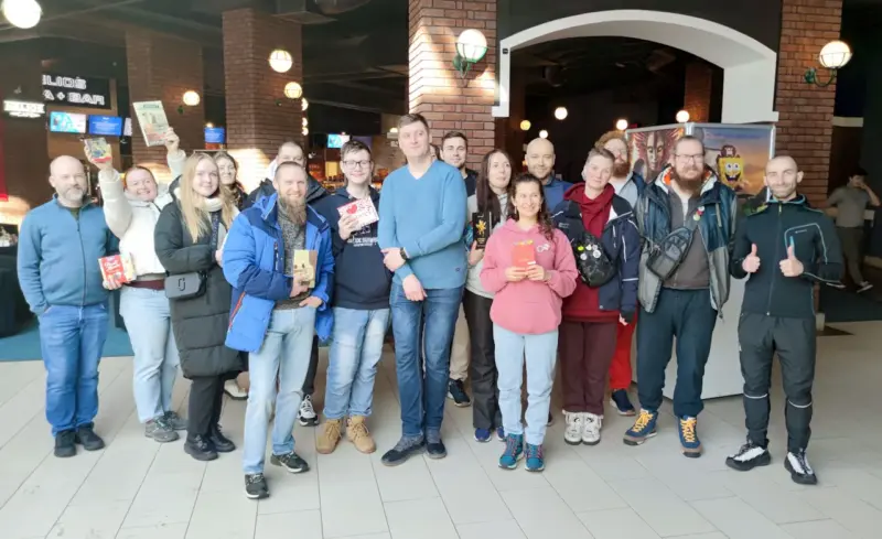 Удзельнікі гульні. Фота з канала гульні t.me/walkinbialystok