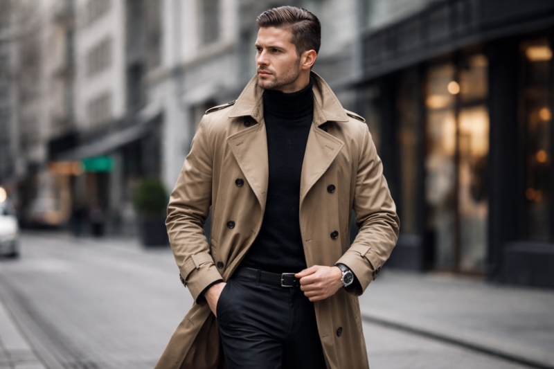 Мужские плащи и тренчи: как выбрать стильную и практичную верхнюю одежду
